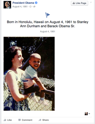 Illustration for article titled President Uses New Facebook Page to Claim He Was Born in Hawaii, Yeah, Sure